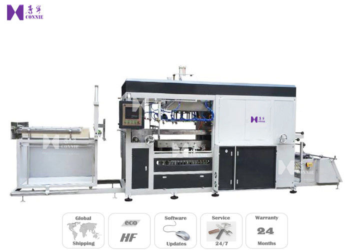 Full Auto Vacuum Blister Forming Machine For PVC Tray Lids Forming 25-45 Pcs / Min