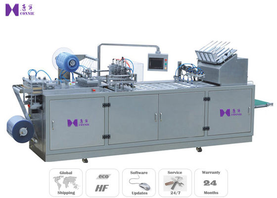 China Pressão de ar 0.6Mpa trifásica automática da máquina de empacotamento do cartão da bolha de 300×280 milímetro fábrica